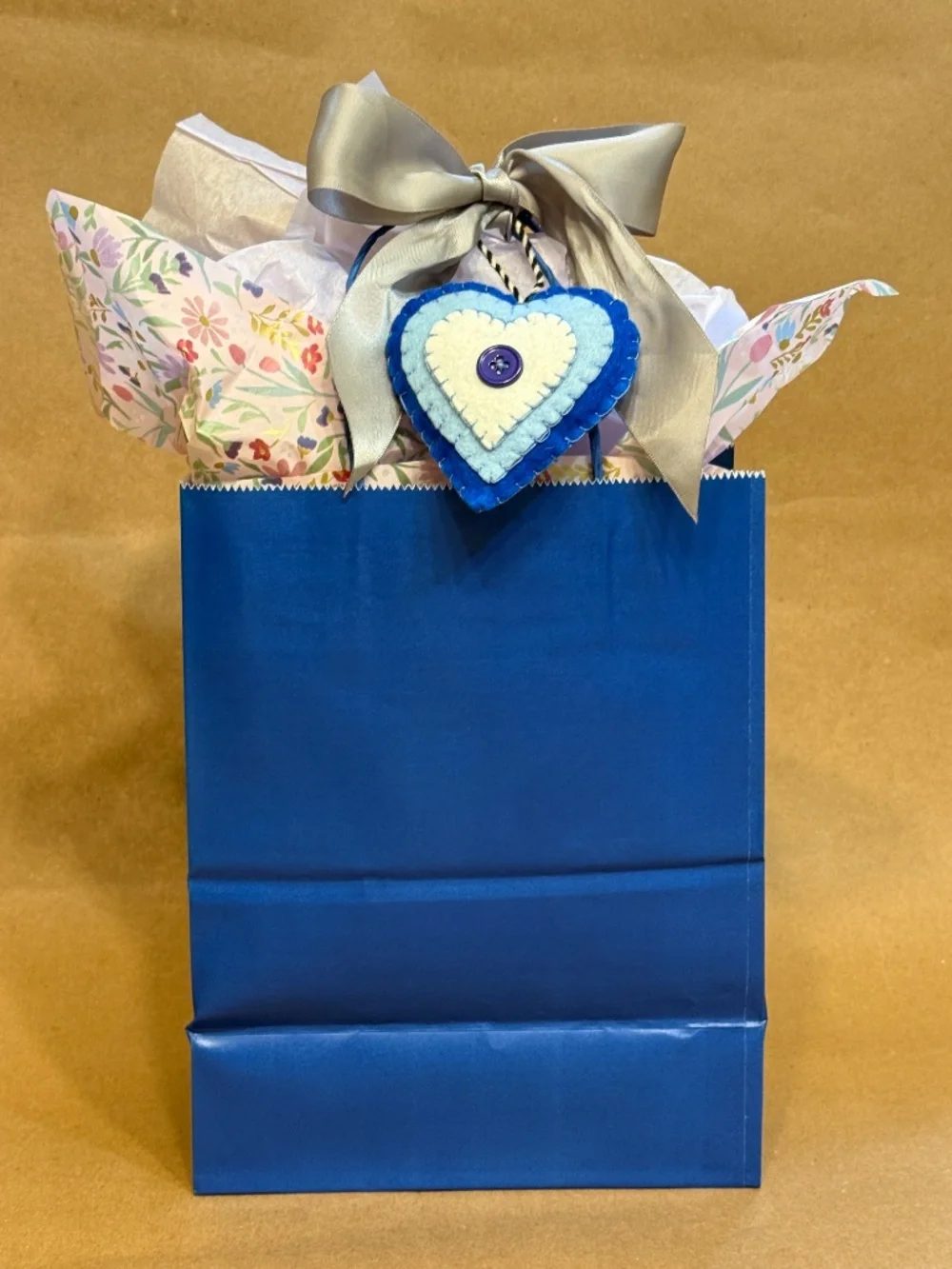 Felt hearts (set of 4) 3.5 x 3 inches assorted colors